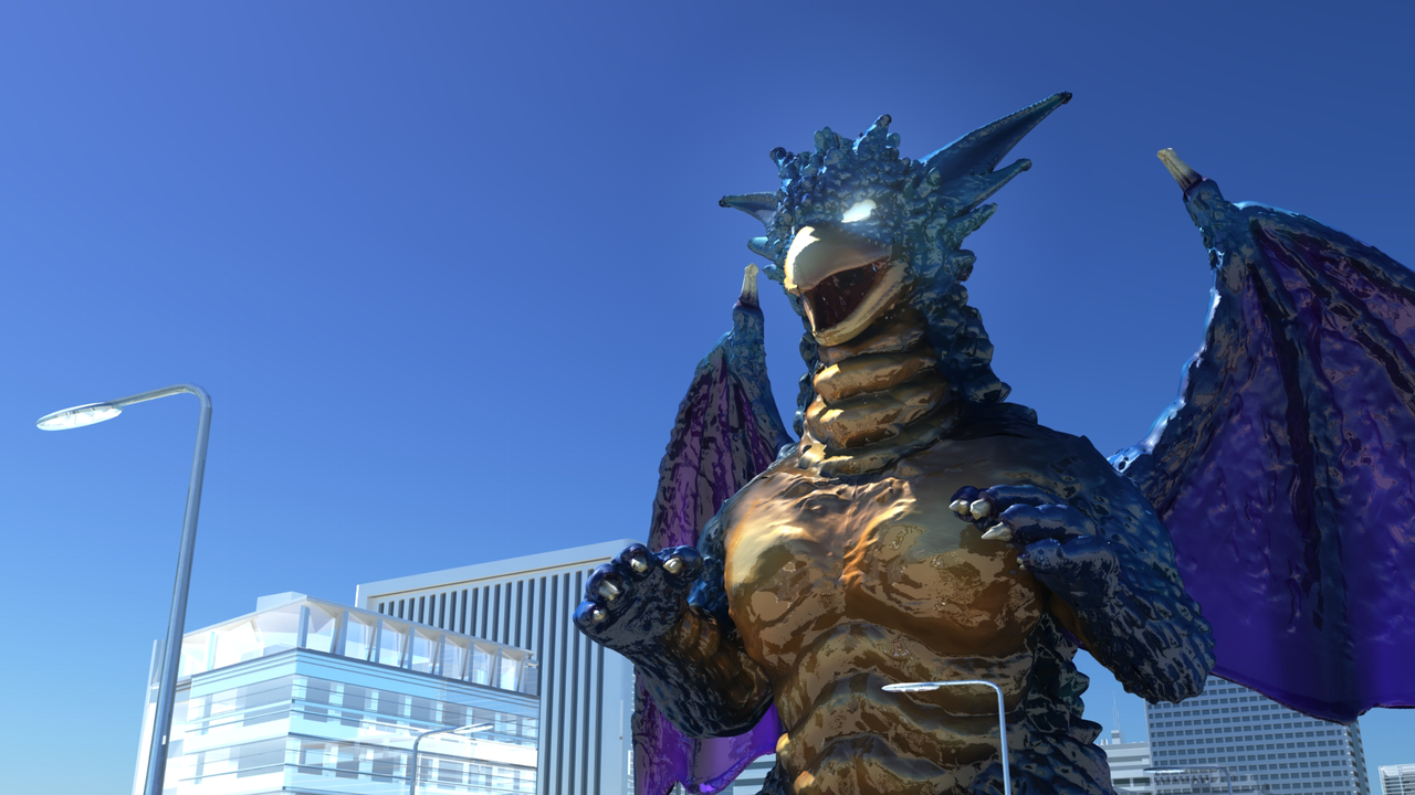 第２話 怪獣の都市破壊シーンを制作中です ウルトラヒロイン工房