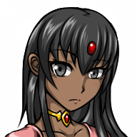 古代遺跡の美女