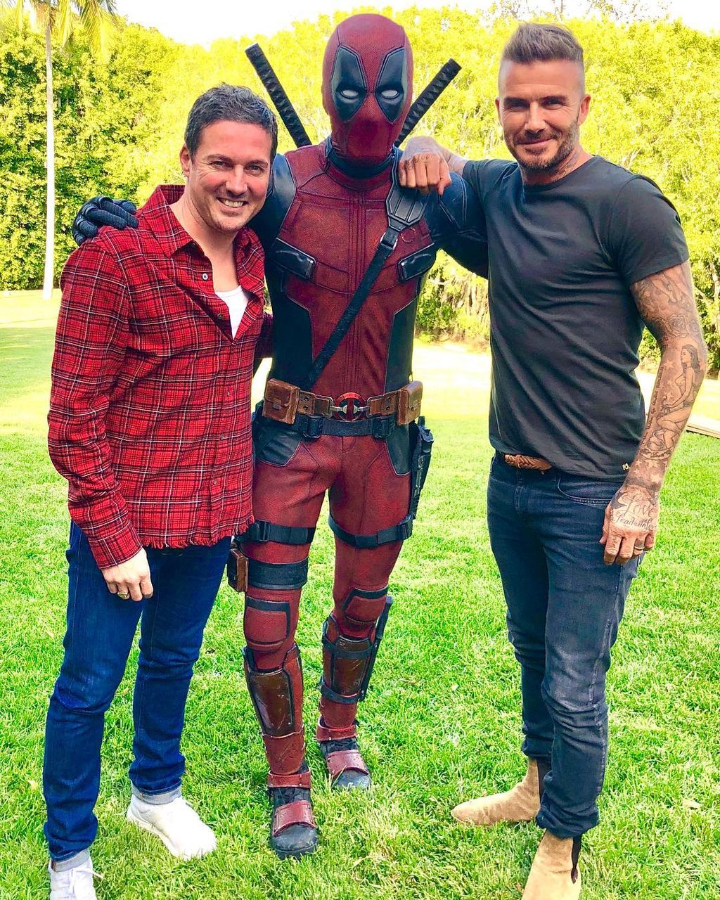 デビッド ベッカムとデッドプールの共演写真 メンズセレブファッションニュース デビッド ベッカムとデッドプールの共演写真 メンズセレブファッションニュース