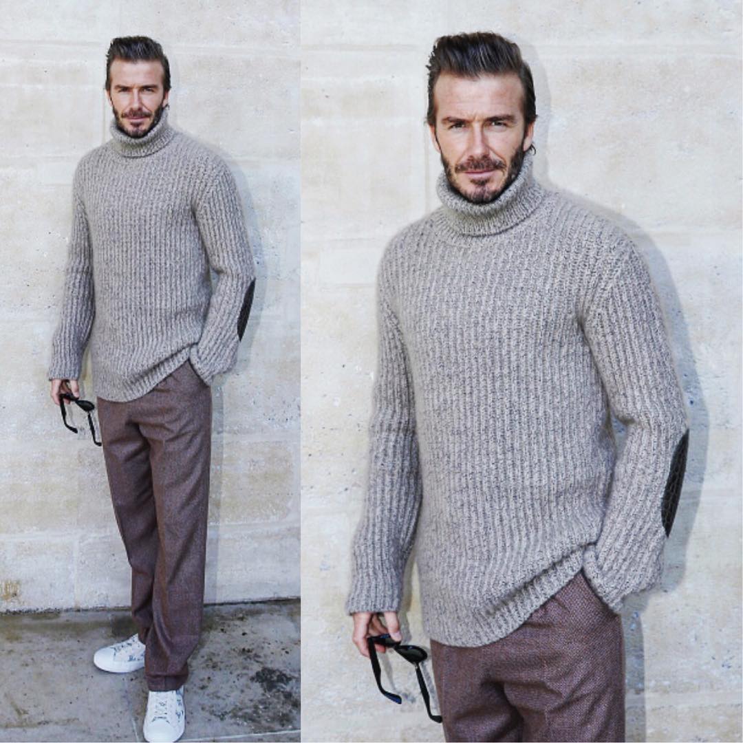 ルイ ヴィトンのファッションショーに現れたデビッド ベッカム メンズセレブファッションニュース