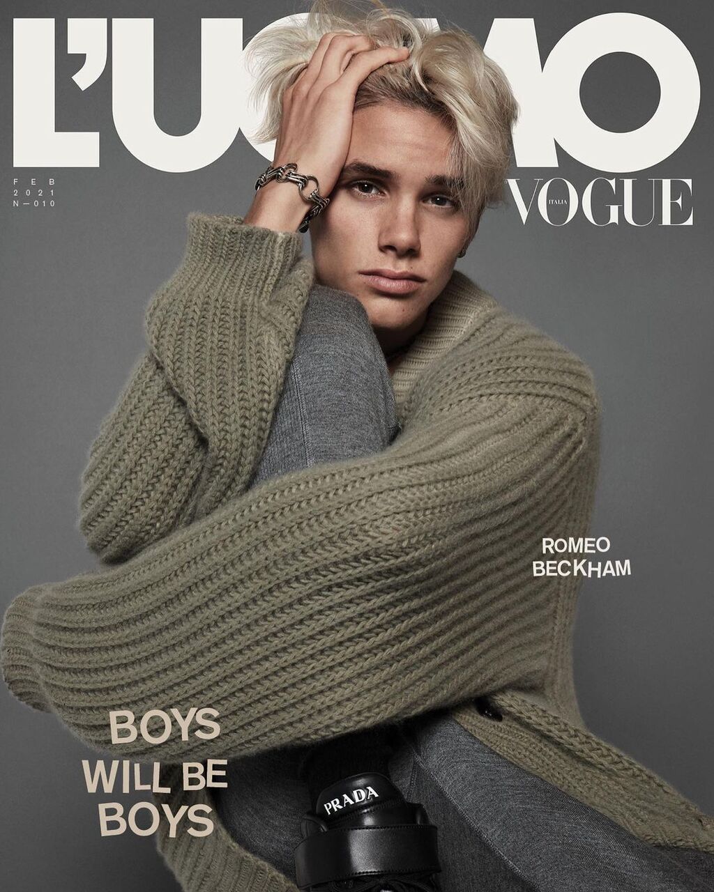 ロメオ ベッカム ベッカム次男 L Uomo Vogueの表紙を飾る メンズセレブファッションニュース