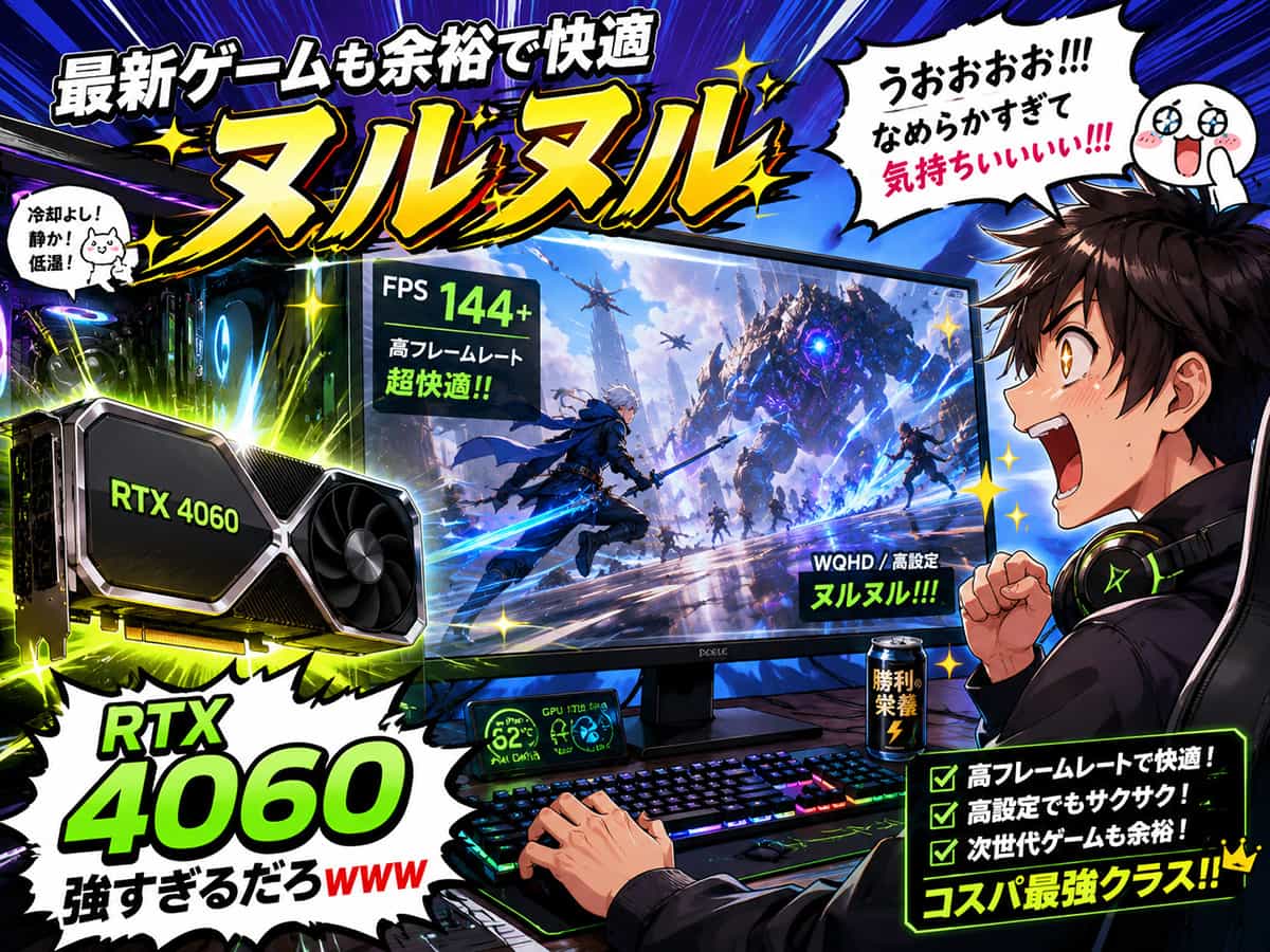 RTX4060強すぎる