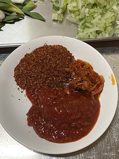 麻婆豆腐を作る