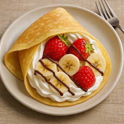 タイのクレープ。これだけで50円