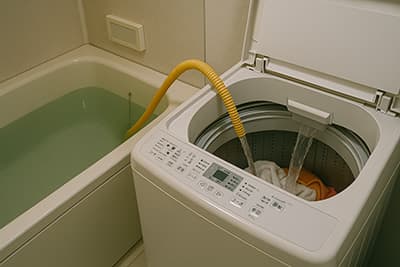 風呂の残り湯を洗濯に使う奴