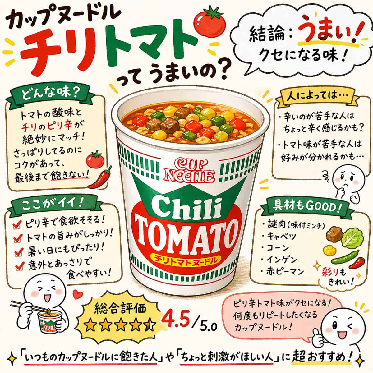 カップヌードルのチリトマトってまずいよな