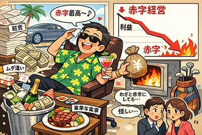 知り合いがわざと赤字経営にしてるんだがいいの？