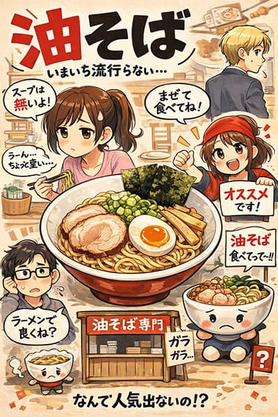 油そばとかいういまいち流行らない食べ物