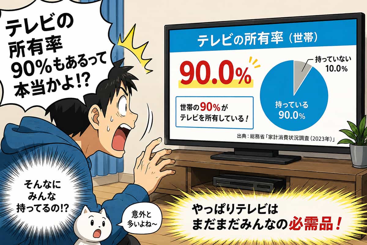 テレビの所有率90%もあるって本当かよ