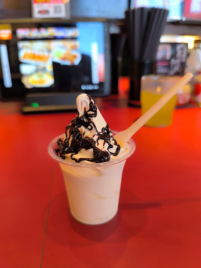 丸源ラーメンのチョコパフェ