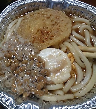 アルミ鍋のうどん