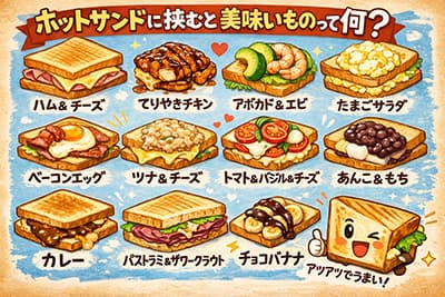 ホットサンドに挟むと美味いものって何？