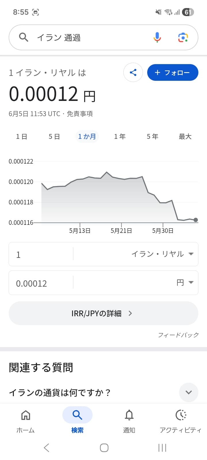 イラン通貨