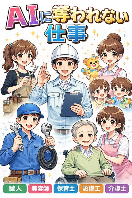 AIに奪われない仕事30選が確定ｗｗｗ