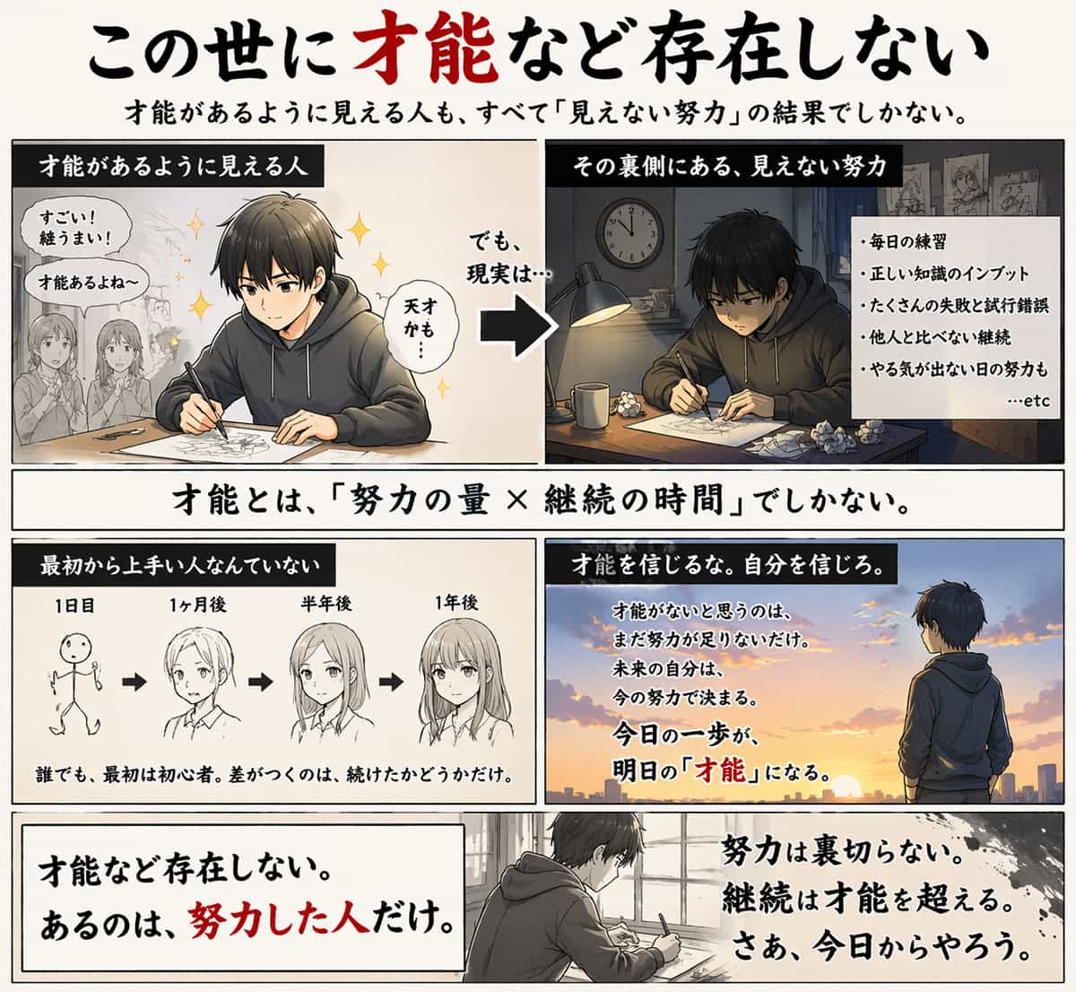 この世に才能など存在しない話をしたい