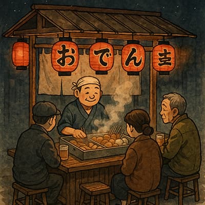 今年もおでん屋台引いて稼ぐ時期になった、、、。