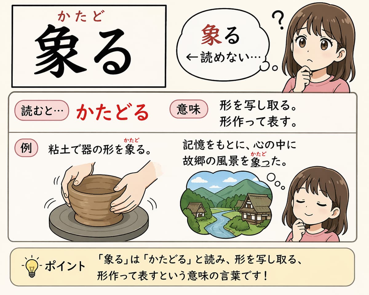 「象る」←読めない