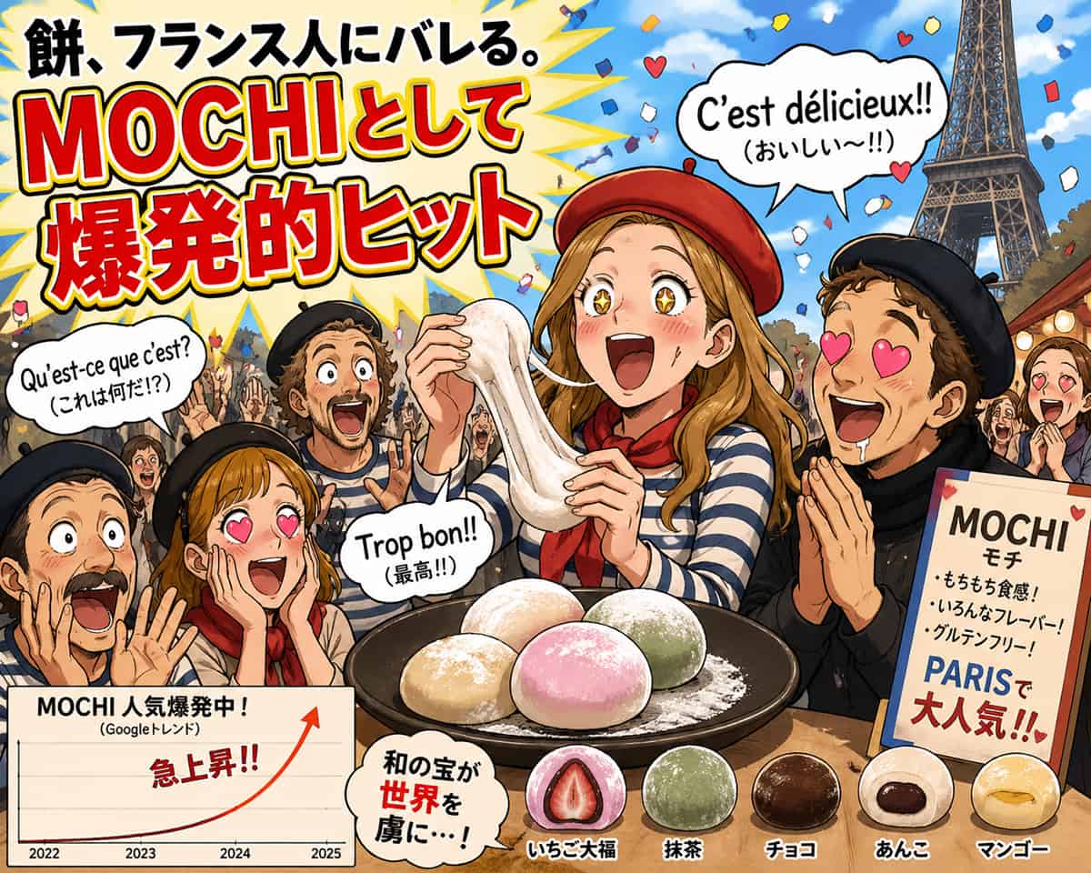 餅、フランス人にバレる。MOCHIとして爆発的ヒット