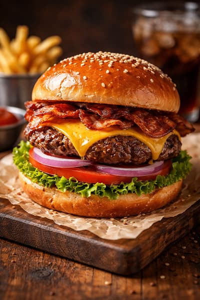 初めてハンバーガー作ったけど疲れたよ