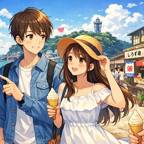 明日、江の島でデートなんだが