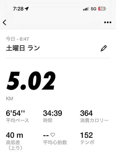37歳が6年ぶりに5kmランニング走ってきたぞ！