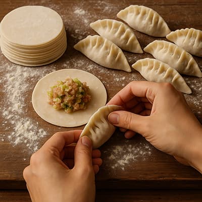 餃子の皮無くなった