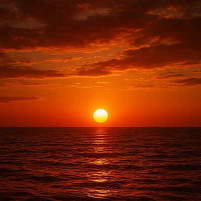今日の夕日すごすぎワロタｗｗｗ