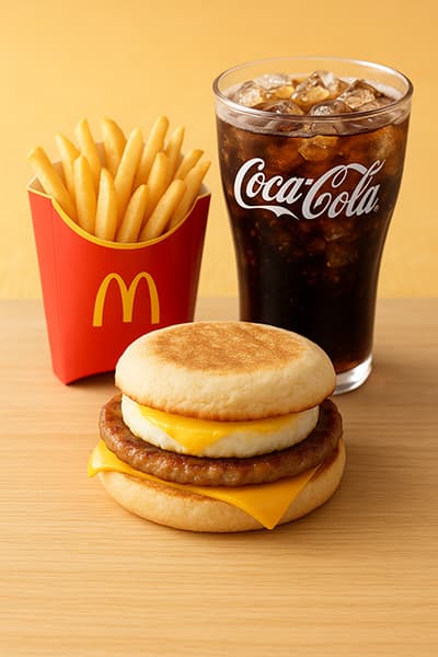 朝マックをデリバリーする