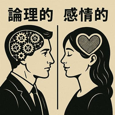 「男は論理的、女は感情的」←これ
