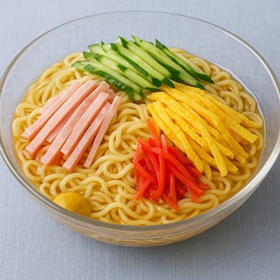冷やし中華に1つ具または、一品料理をを足すとしたら何がいい？