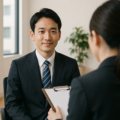 面接官わい「あなたにとっての幸せはなんですか？」