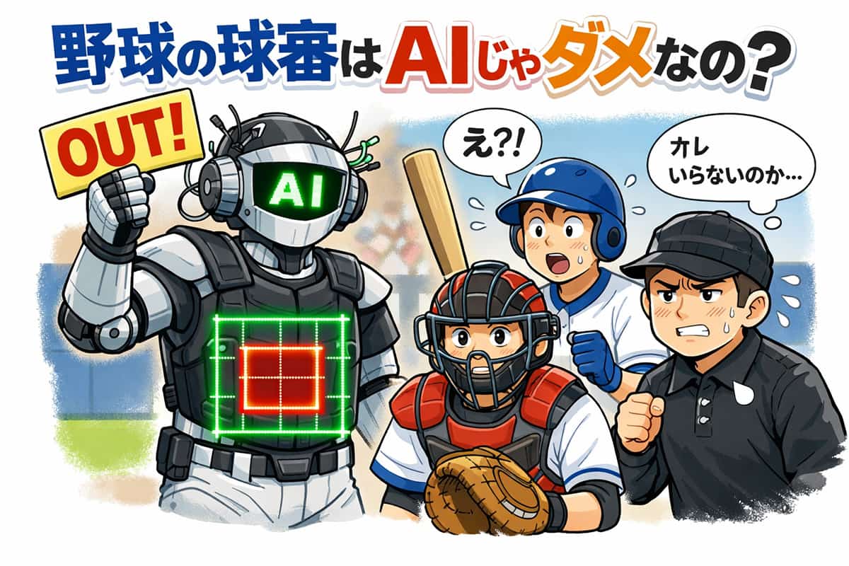 野球の審判って全部自動でビデオ判定する仕組みじゃだめなの？