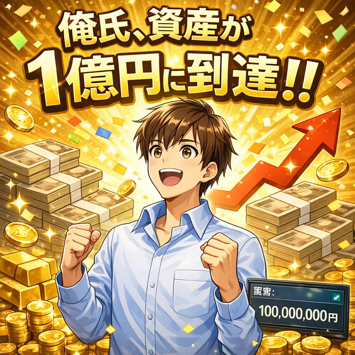 俺氏、資産が約1億円に到達