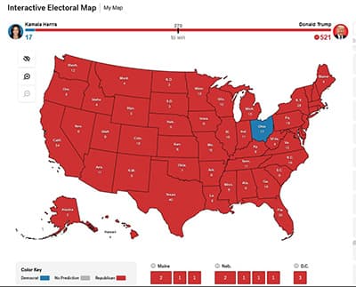 アメリカ大統領選2024コラージュ
