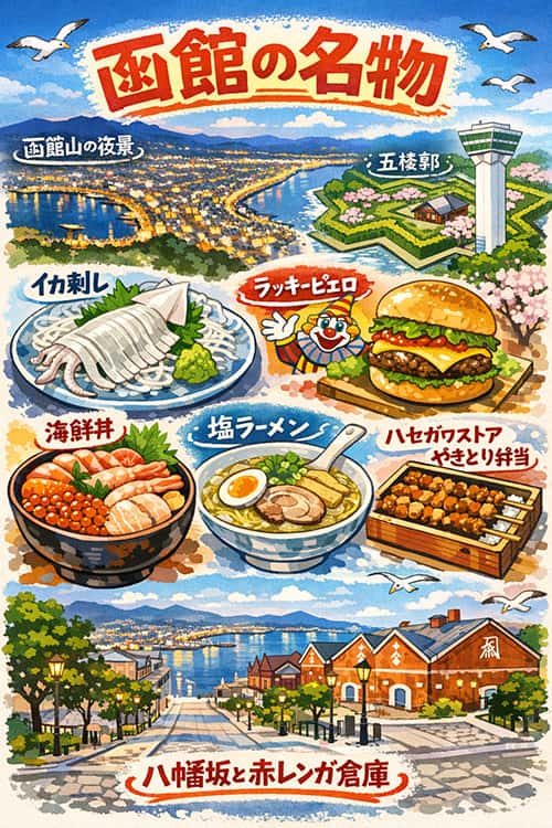 函館の知識を分けてくれ