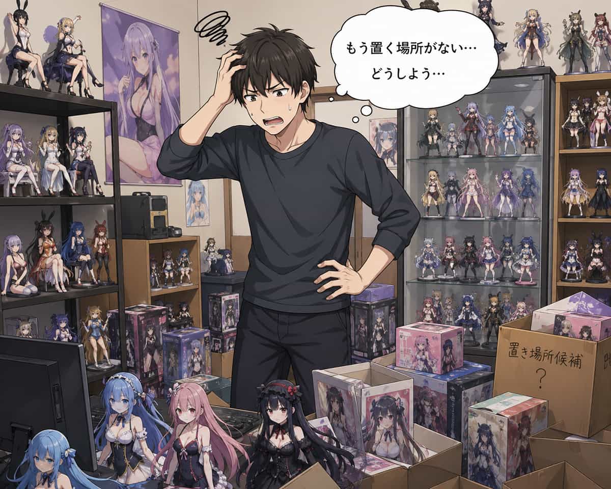 フィギュア買っても置く場所ない