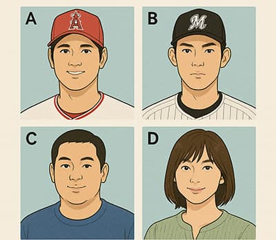 TV番組「この中で時速165km出したことないのは？大谷翔平、佐々木朗希、伊良部秀輝、広末涼子」
