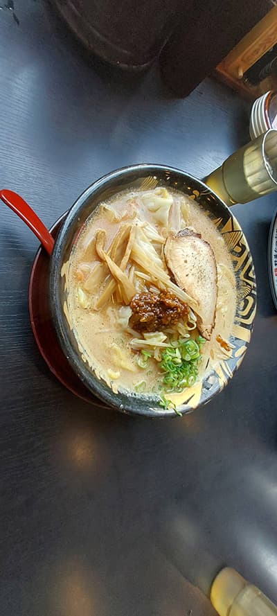 この味噌ラーメンめっちゃ美味しかった
