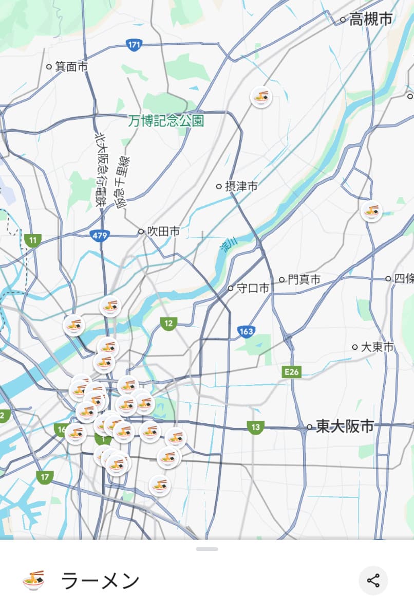 大阪ラーメンマップ