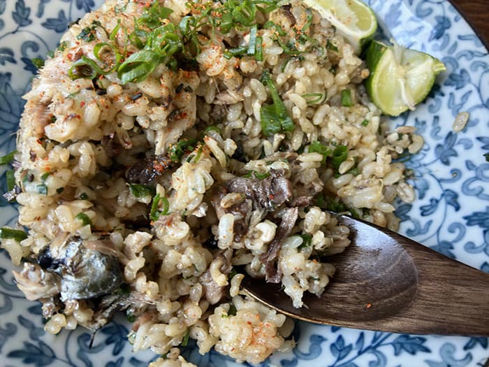 秋刀魚ご飯
