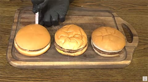 ハンバーガーチェーン評価した
