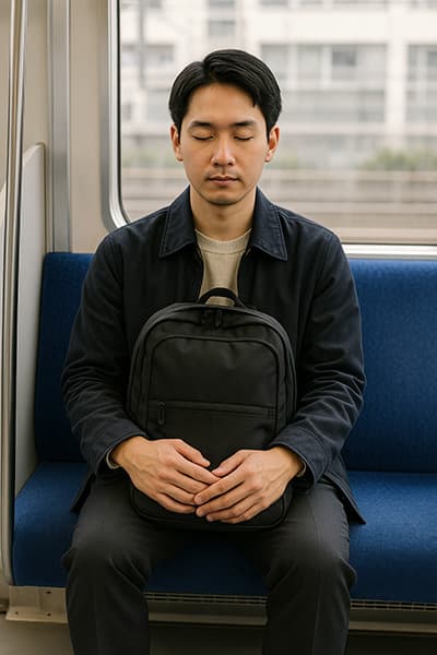 電車でリュックはどうやるのが正解？
