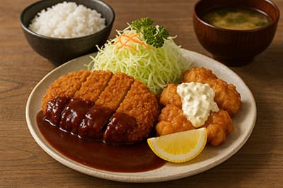 【社食】Aランチ（とんかつデミグラス） vs Bランチ（チキン南蛮）