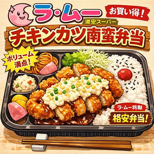 ラ・ムーでチキンカツ南蛮弁当買ってきたよ