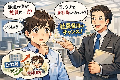 派遣ですが社員になるよう誘われています