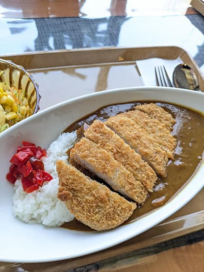 スキー場のカツカレー