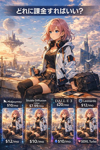 生成AIって結果どれに課金すればいいの？