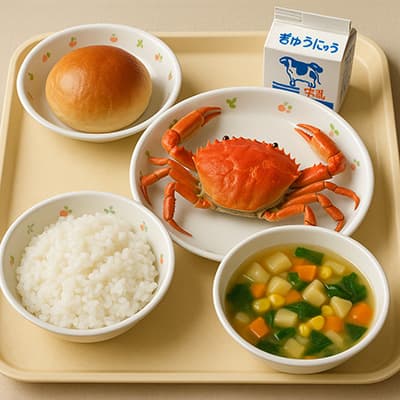 日本海側のカニ給食ｗｗｗ