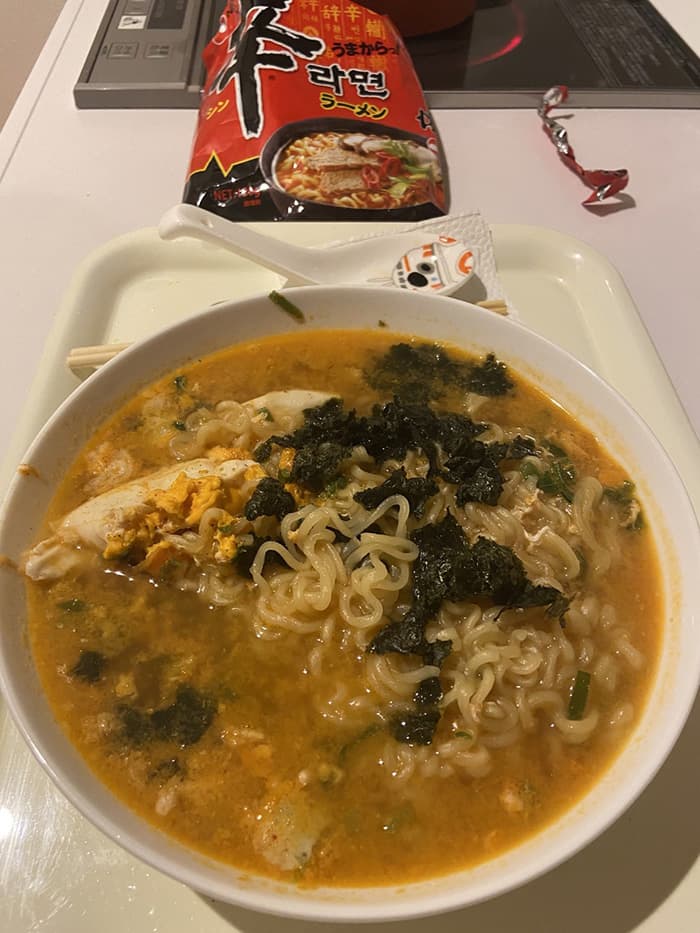 辛ラーメン作ってみた