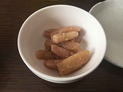 ずいきと芋がら